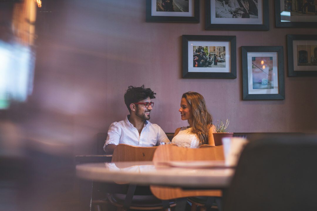 couple having deep conversation